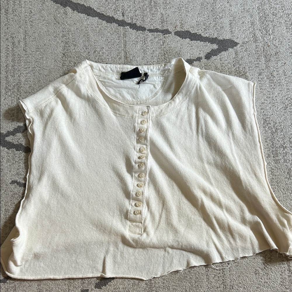 UO distressed cropped top